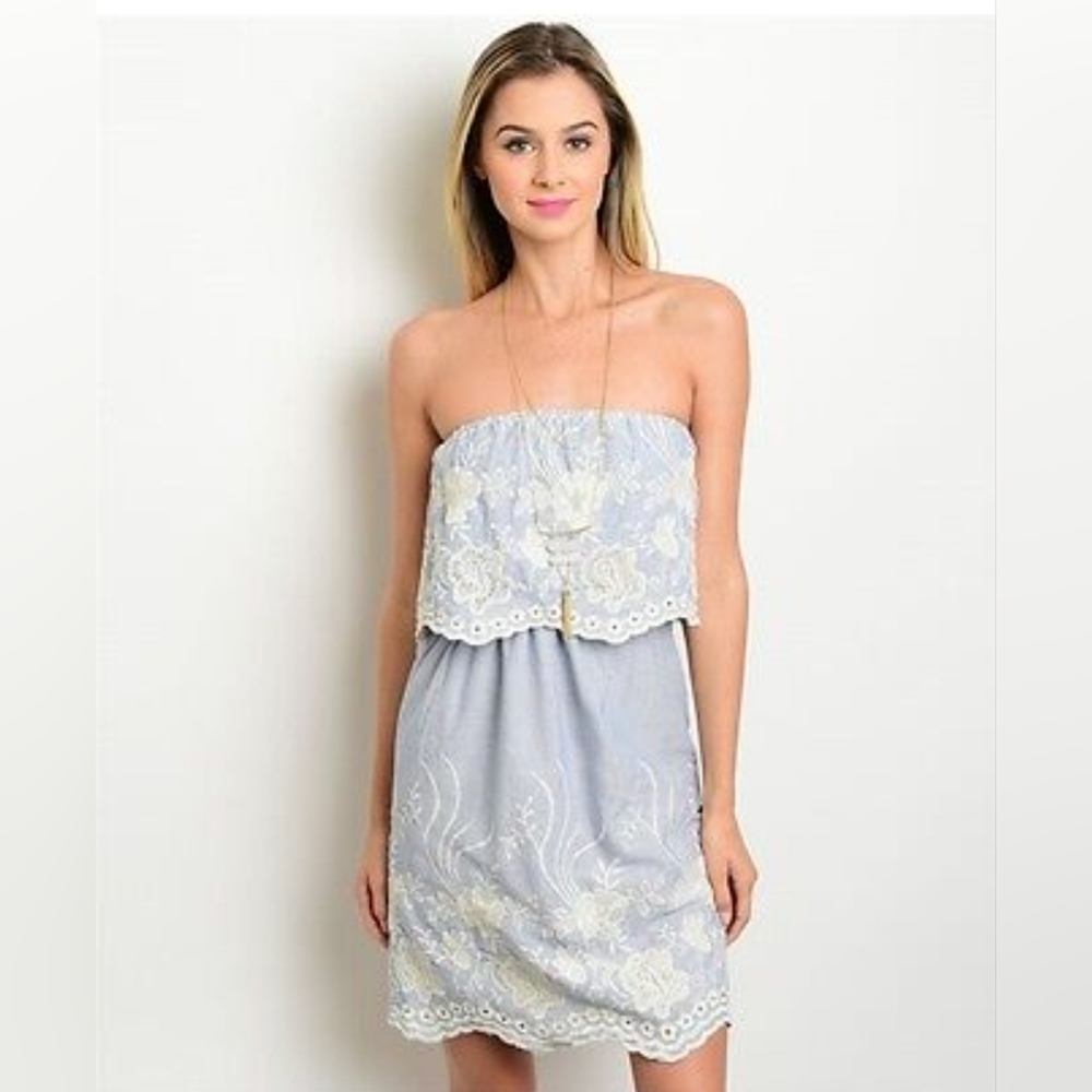 Hot & Delicious Embroidered Lace Dress